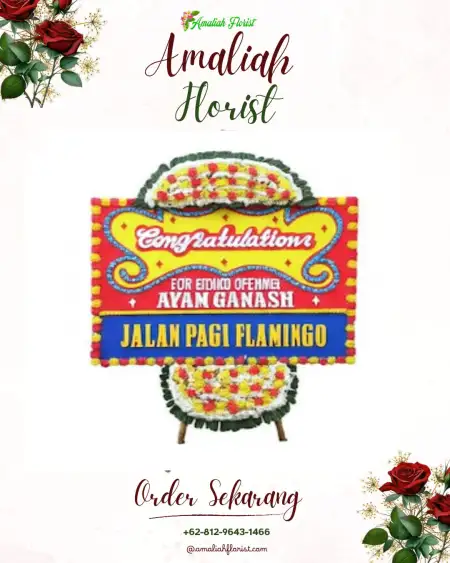 Sewa Papan Bunga Timbrangan